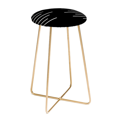 Kelly Haines Geometric Stripes Counter Stool