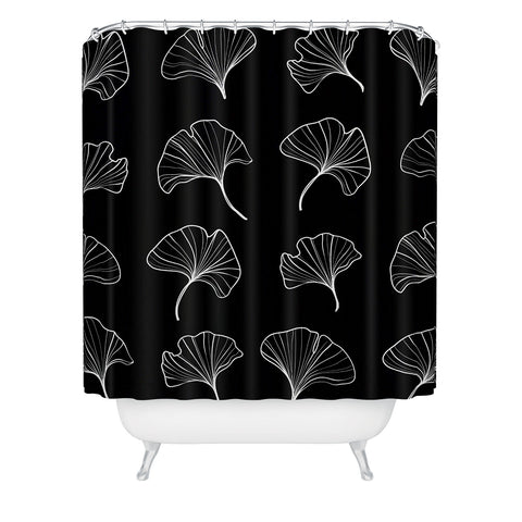 Kelly Haines Ginkgo Leaves Shower Curtain