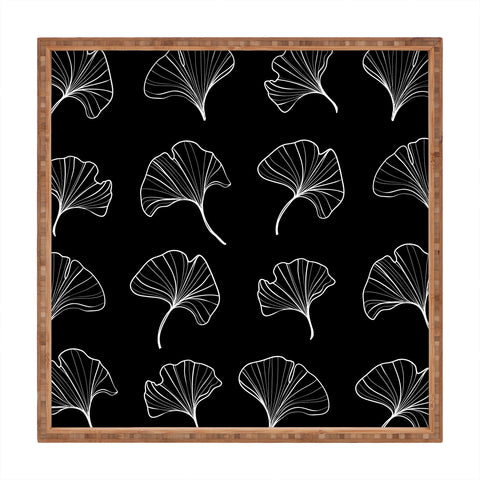 Kelly Haines Ginkgo Leaves Square Tray