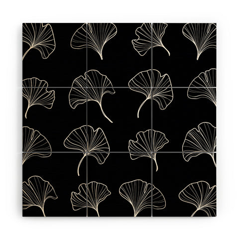 Kelly Haines Ginkgo Leaves Wood Wall Mural