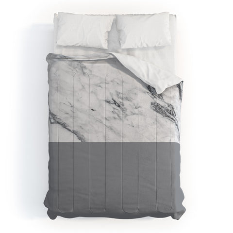 Kelly Haines Gray Marble Comforter