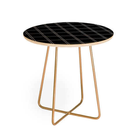 Kelly Haines Minimal Check Round Side Table