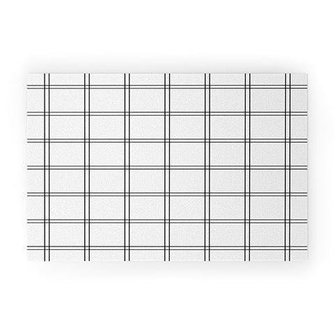 Kelly Haines Minimal Check V2 Welcome Mat