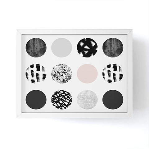 Kelly Haines Mixed Media Dots Framed Mini Art Print