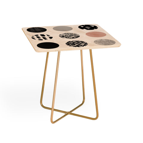 Kelly Haines Mixed Media Dots Side Table