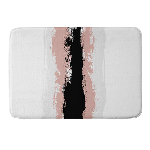 Kelly Haines Mixed Paint Stripes Memory Foam Bath Mat