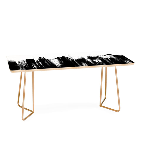 Kelly Haines Monochrome Brushstrokes Coffee Table