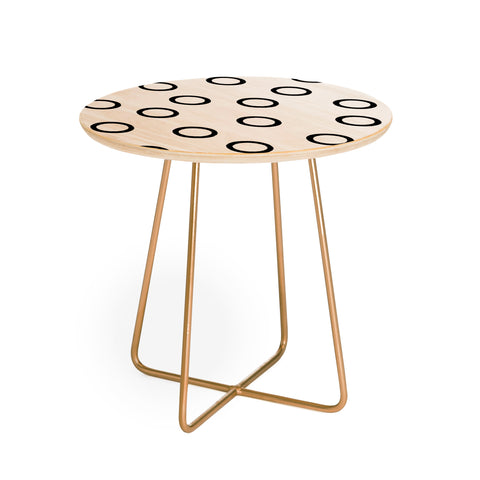 Kelly Haines Monochrome Circles V2 Round Side Table