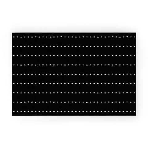Kelly Haines Organic Dot Stripes Welcome Mat