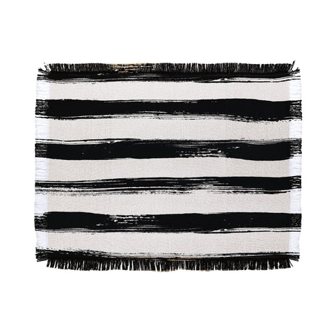 Kelly Haines Paint Stripes Throw Blanket