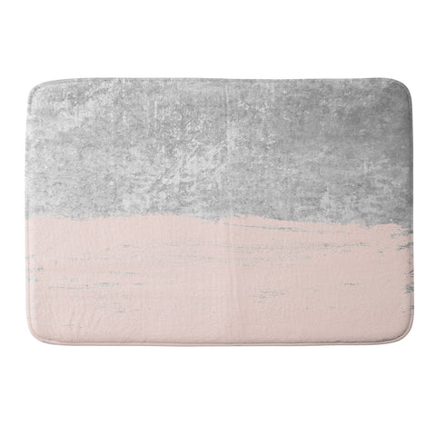 Kelly Haines Pink Concrete Memory Foam Bath Mat