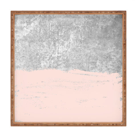 Kelly Haines Pink Concrete Square Tray