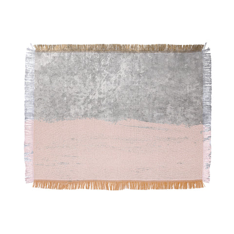 Kelly Haines Pink Concrete Throw Blanket