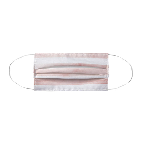 Kelly Haines Pink Watercolor Stripes Face Mask