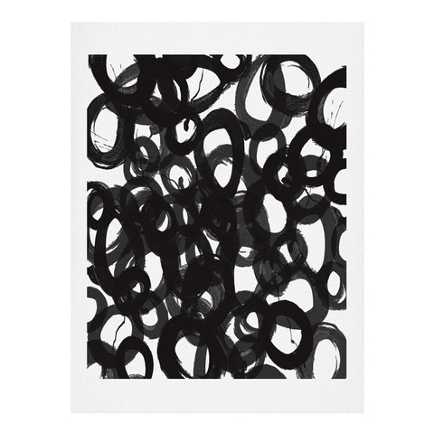 Kent Youngstom Black Circles Art Print