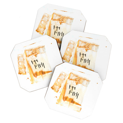 Kent Youngstrom be you gold Coaster Set