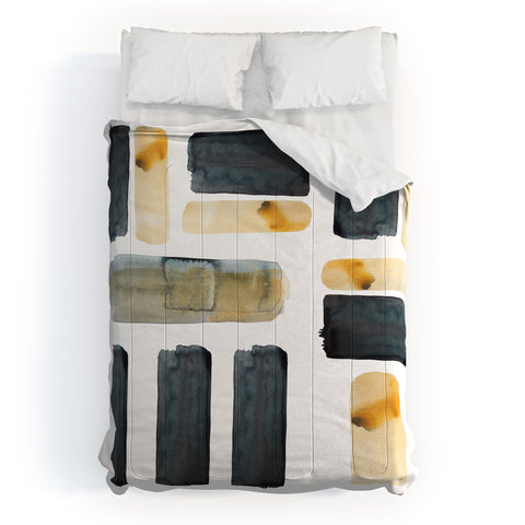 Kent Youngstrom black and gold Comforter