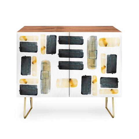 Kent Youngstrom black and gold Credenza