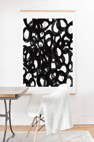 Kent Youngstrom Black Circles Art Print And Hanger
