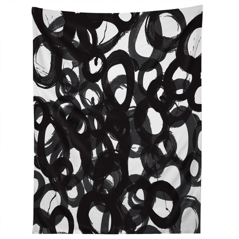 Kent Youngstrom Black Circles Tapestry