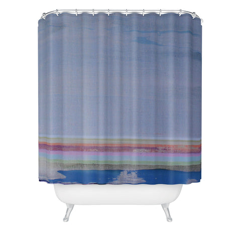Kent Youngstrom bottom stripes Shower Curtain
