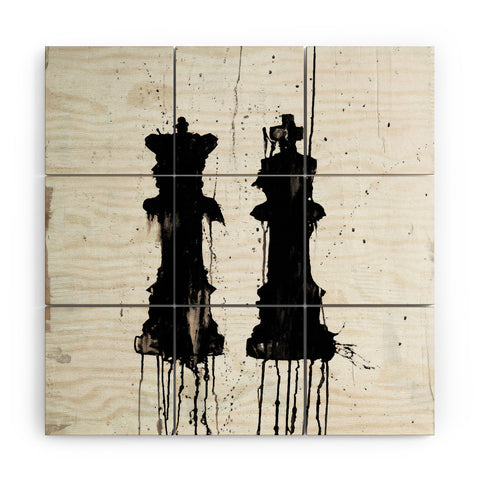 Kent Youngstrom Check Mates Wood Wall Mural