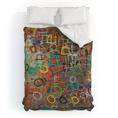 Kent Youngstrom Circle Square Duvet Cover