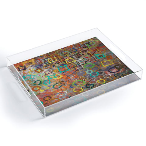 Kent Youngstrom Circle Square Acrylic Tray