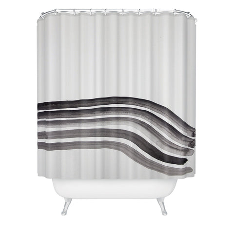 Kent Youngstrom curve stripes Shower Curtain