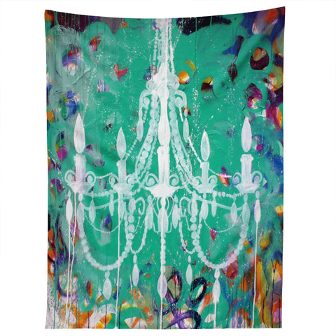 Kent Youngstrom Emerald Chandelier Tapestry