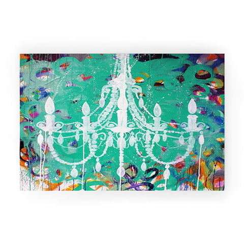 Kent Youngstrom Emerald Chandelier Welcome Mat