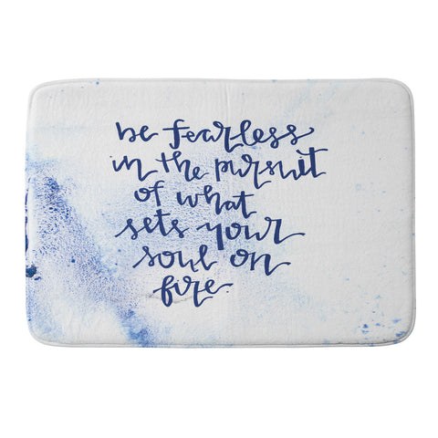 Kent Youngstrom fearless and on fire Memory Foam Bath Mat