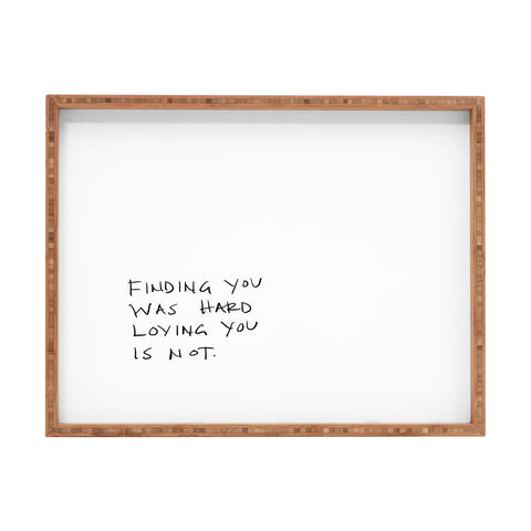 Kent Youngstrom finding you Rectangular Tray