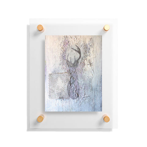 Kent Youngstrom Holiday Silver Deer Floating Acrylic Print