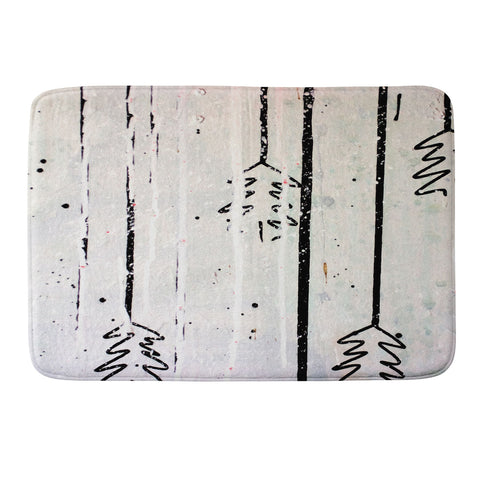 Kent Youngstrom Holiday Trees Memory Foam Bath Mat