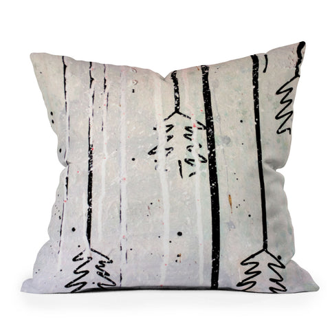 Kent Youngstrom Holiday Trees Throw Pillow