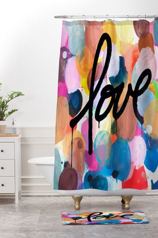 Kent Youngstrom i love color Shower Curtain And Mat