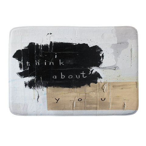 Kent Youngstrom i think about you Memory Foam Bath Mat
