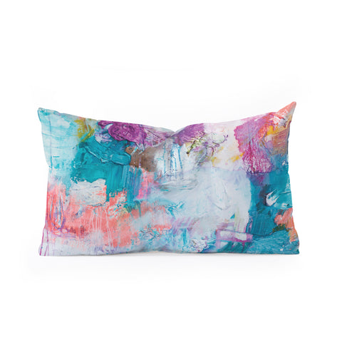 Kent Youngstrom i think i spilled something Oblong Throw Pillow