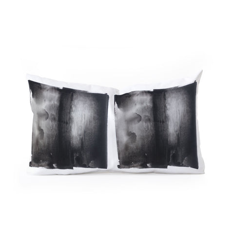 Kent Youngstrom ink blocks two Oblong Throw Pillow