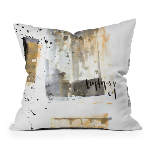 Kent Youngstrom kindness is cool Throw Pillow
