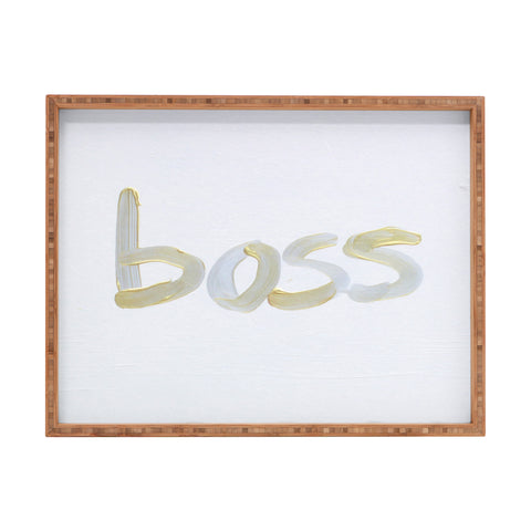 Kent Youngstrom like a boss Rectangular Tray