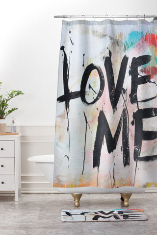 Kent Youngstrom Love Me Shower Curtain And Mat