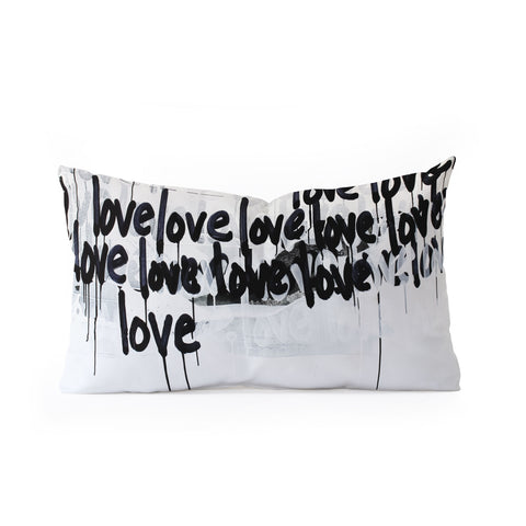 Kent Youngstrom messy love Oblong Throw Pillow