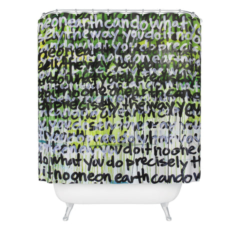 Kent Youngstrom multi no one on earth Shower Curtain
