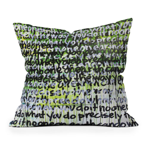 Kent Youngstrom multi no one on earth Throw Pillow