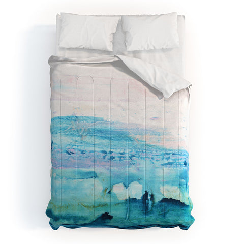 Kent Youngstrom ocean splatters Comforter