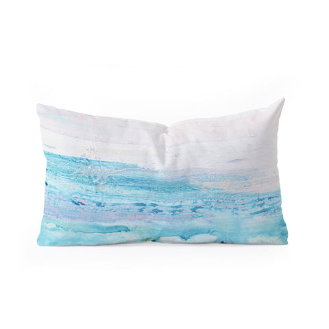 Kent Youngstrom ocean splatters Oblong Throw Pillow