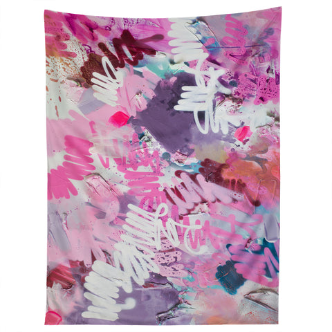 Kent Youngstrom pink brush strokes Tapestry