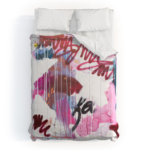 Kent Youngstrom pink combustion Comforter